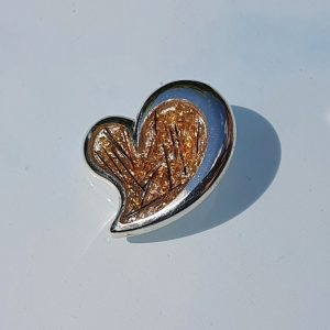 Kettenanhänger aus 333er Gold in Herzform Befüllbar mit Haar oder Asche